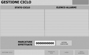 Pannello operatore | Marcatura Laser BPR